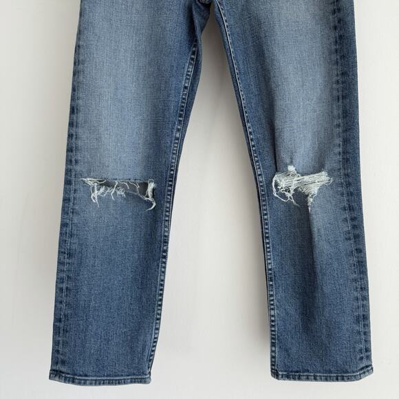 Mother Jeans Womens 27 The Tomcat Distressed Seriously Truce High Rise Straight - Picture 3 of 15